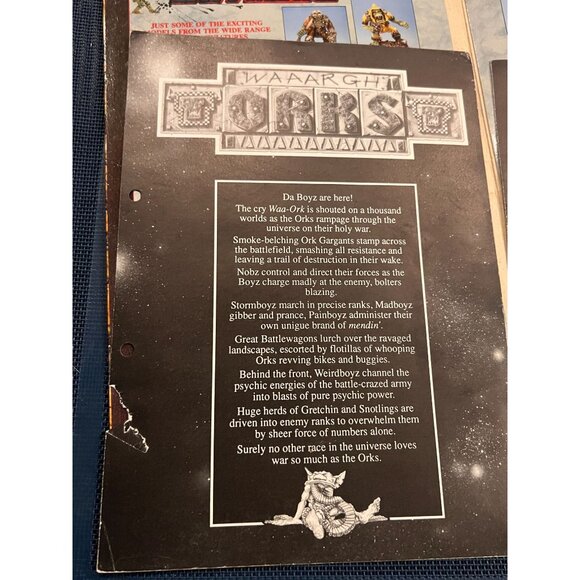 WAAARGH THE ORKS! Original 1990 Edition (not reprint) Games Workshop, 98 pages - Picture 4 of 16